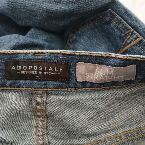 Aeropostale Design in NYC Slim Straight Men's Denim Jeans 29W X 26L - Picture 7 of 8
